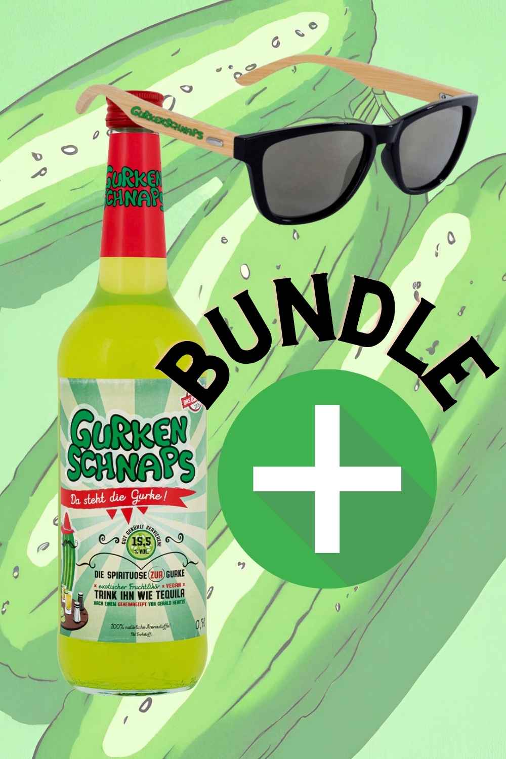 Bundle Gurkenschnaps + Sonnenbrille