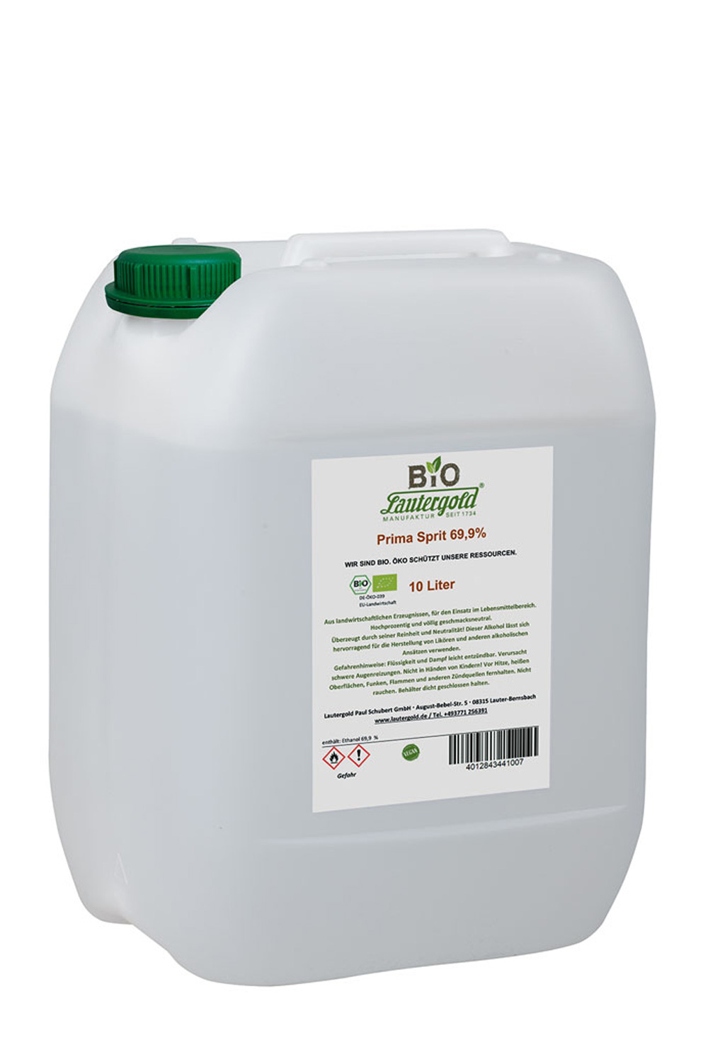 Bio Prima Sprit 69,9% vol. im Kanister Bio-Prima-Sprit
