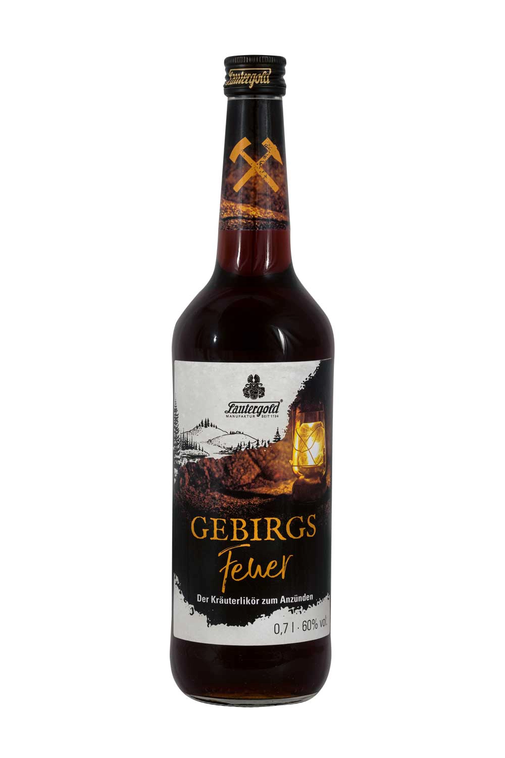 Gebirgsfeuer Kräuterlikör 60% vol. Gebirgsfeuer Kräuterlikör 60% vol.