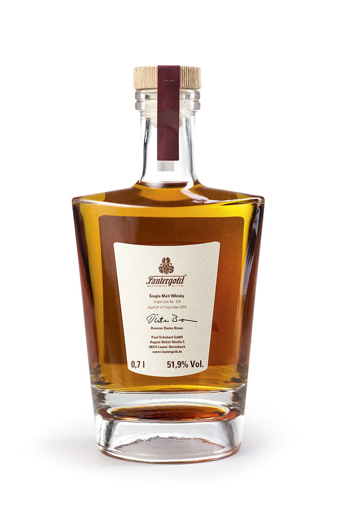 285 Single Malt Whisky Jubiläumsedition 285 Whisky Rücken