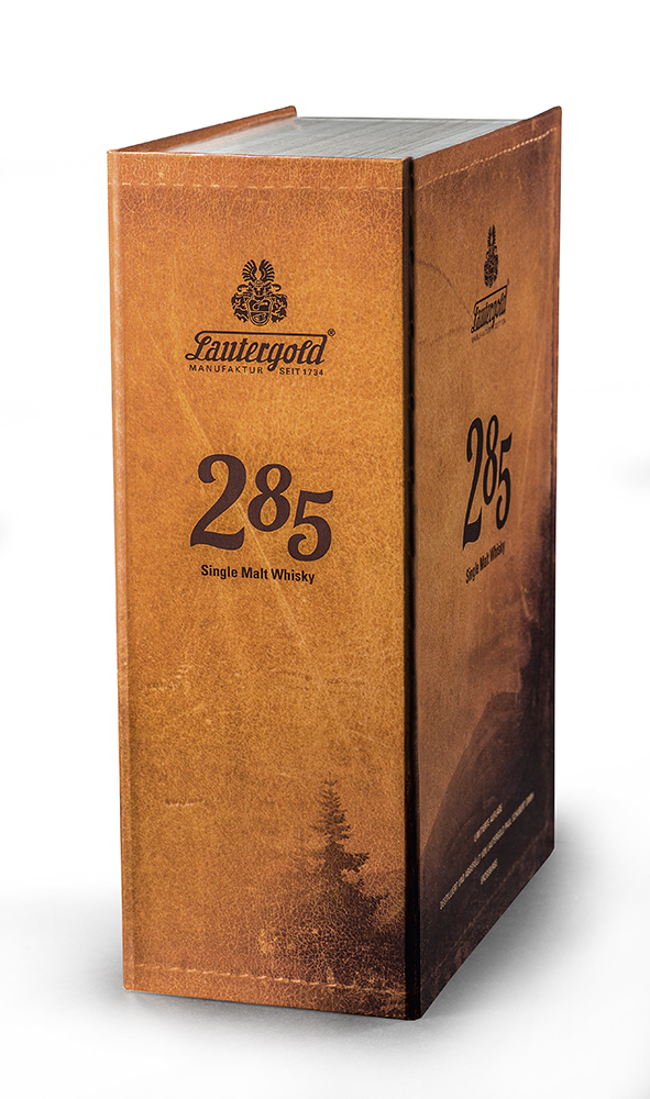 285 Single Malt Whisky Jubiläumsedition Whisky 285 Verpackung Seite