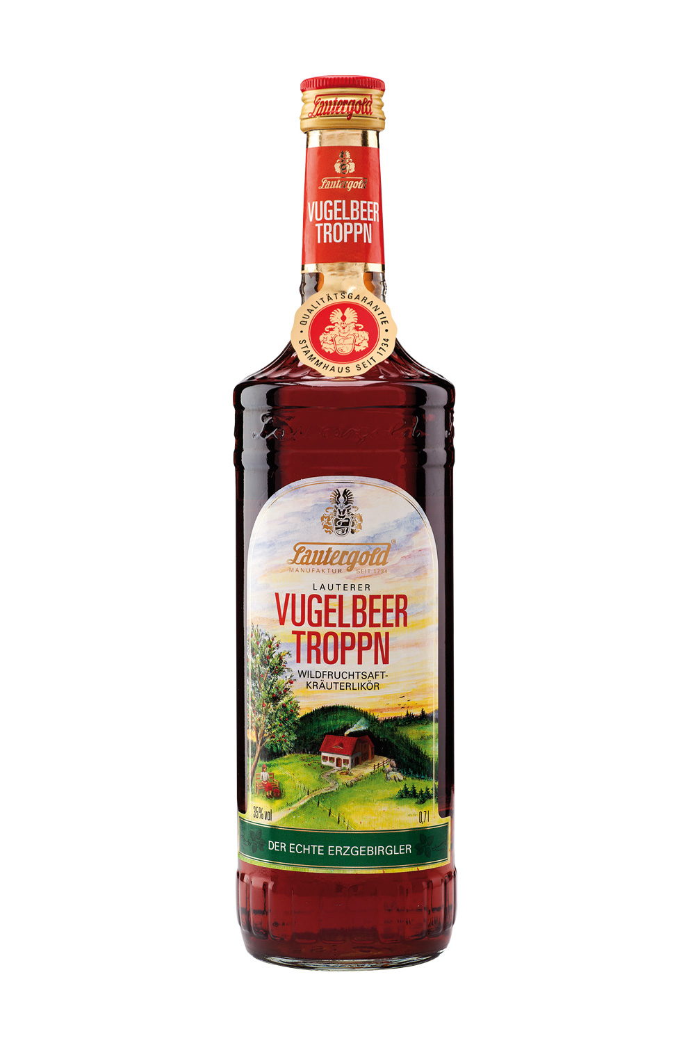 Lauterer Vugelbeertroppn 35% vol. Lauterer Vugelbeertroppn