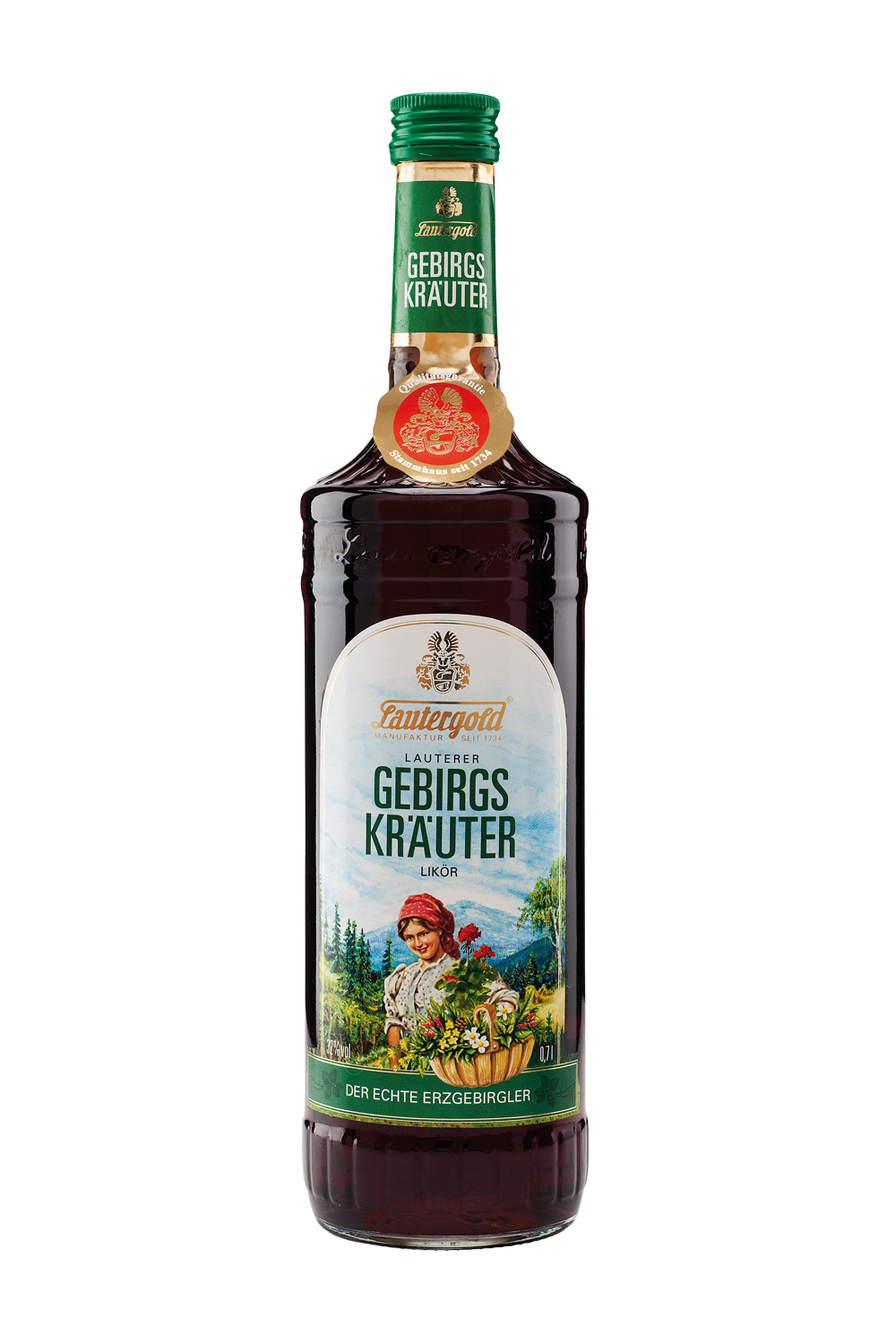 Lauterer Gebirgskräuterlikör 32% vol. Gebirgskräuterlikör