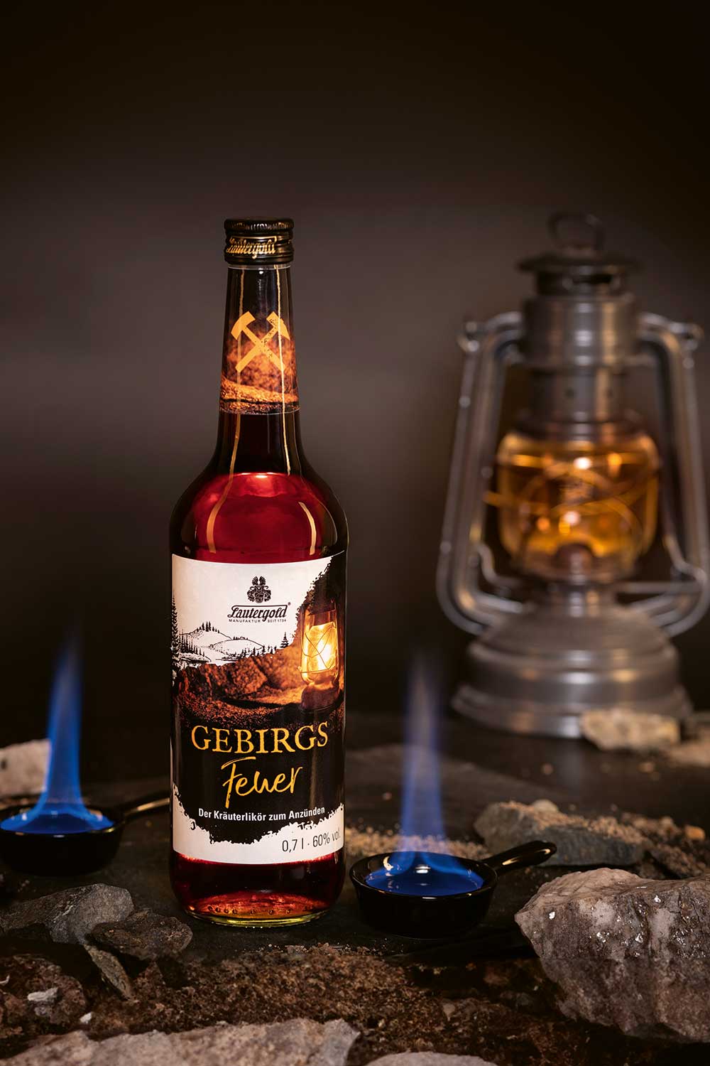 Gebirgsfeuer Kräuterlikör 60% vol. Gebirgsfeuer