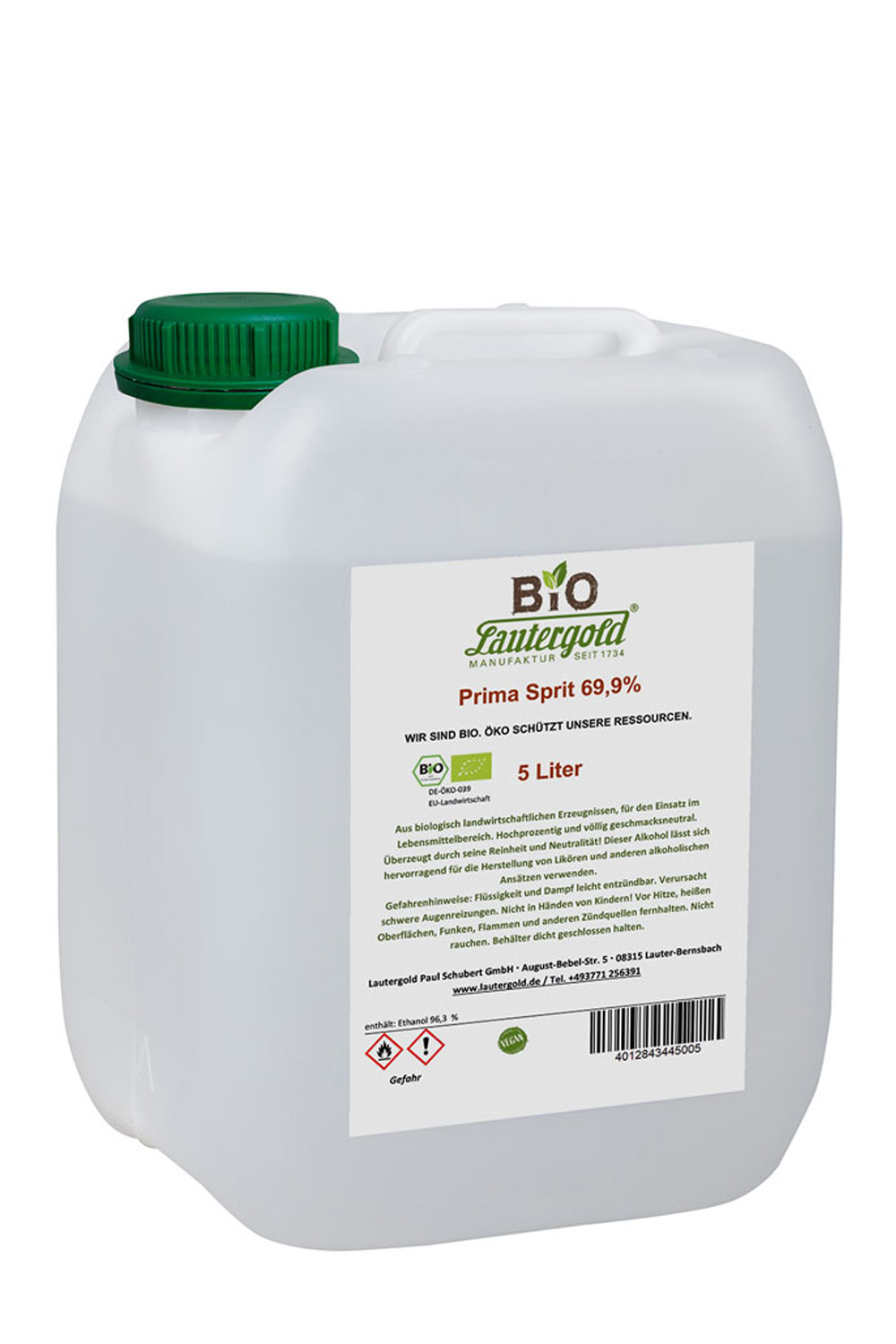 Bio Prima Sprit 69,9% vol. im Kanister Bio-Prima-Sprit