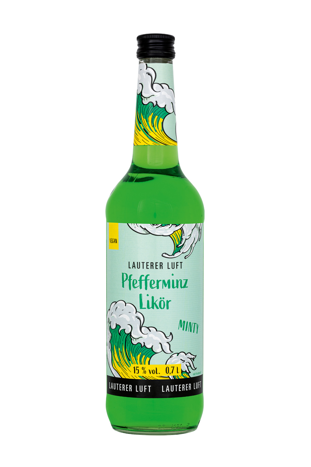 Lauterer Luft Pfefferminz Likör 15% vol. Pfefferminzlikör