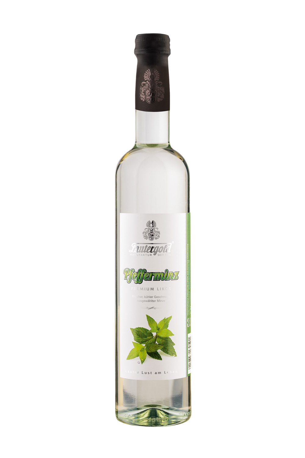 Lauterer Pfefferminzlikör 32% vol. Pfefferminzlikör