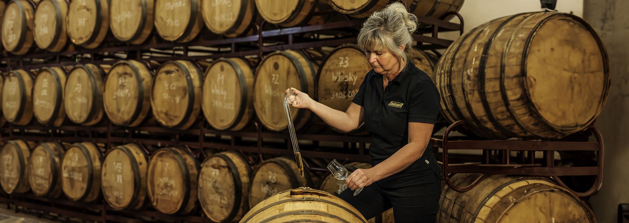 Spirituosen Fasslagerung