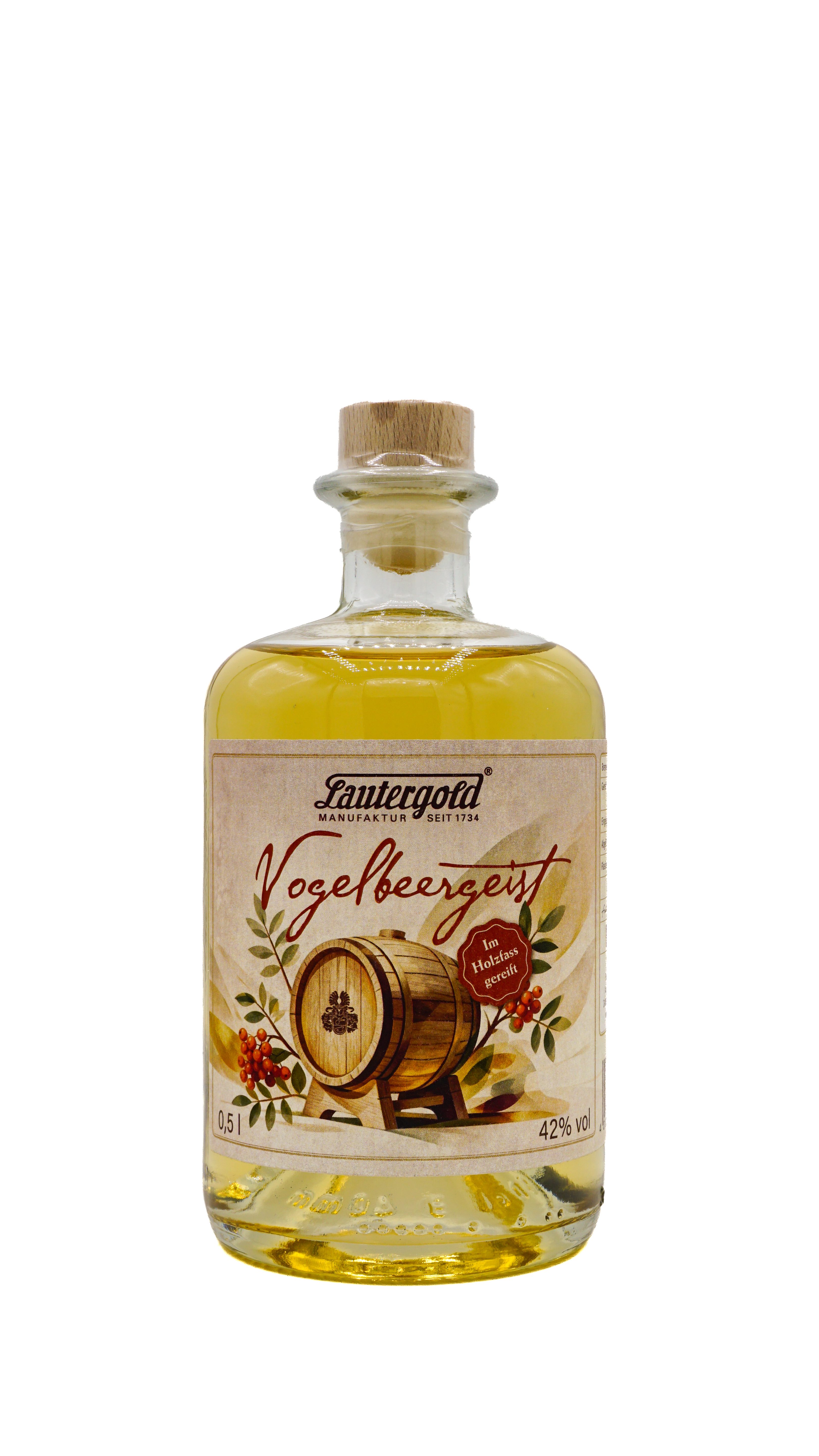 Vogelbeergeist im Holzfass gereift 42 % vol.