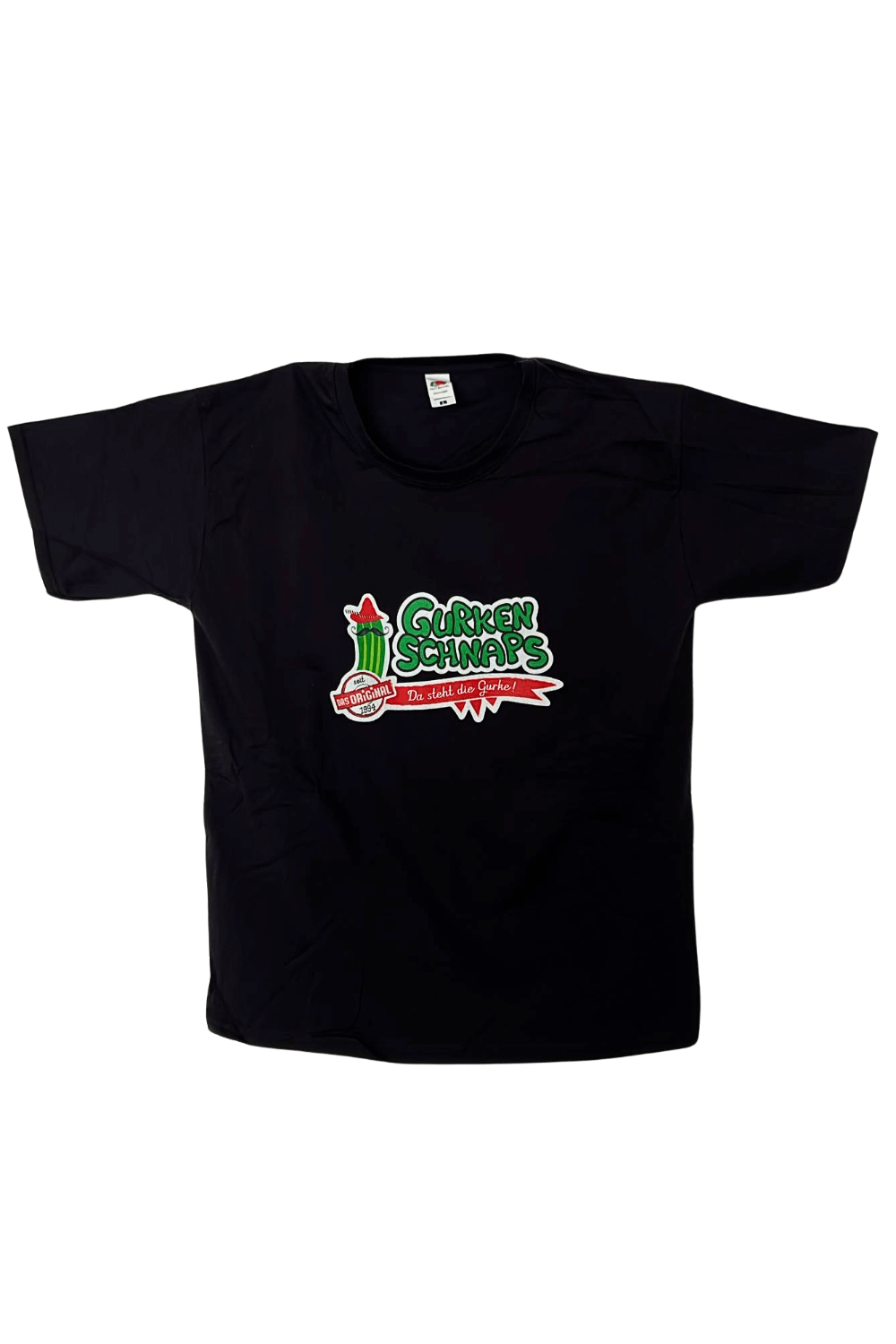 Gurkenschnaps + T-Shirt Bundle "Da steht die Gurke" Gurkenschnaps Shirt