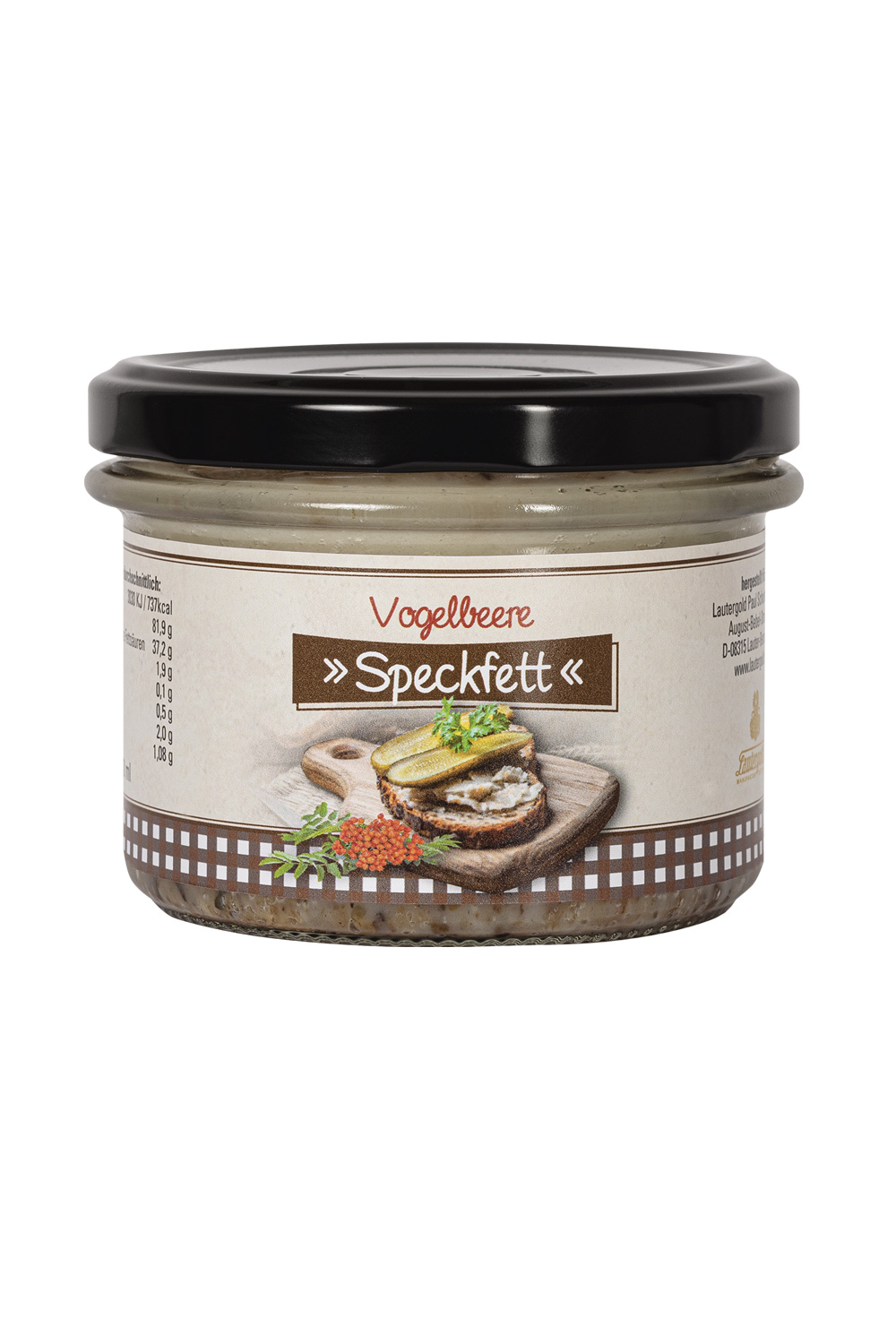 Vogelbeer Speckfett Speckfett mit Vogelbeere