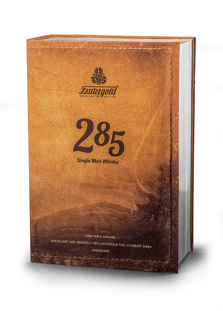 285 Single Malt Whisky Jubiläumsedition Whisky 285 Verpackung vorn