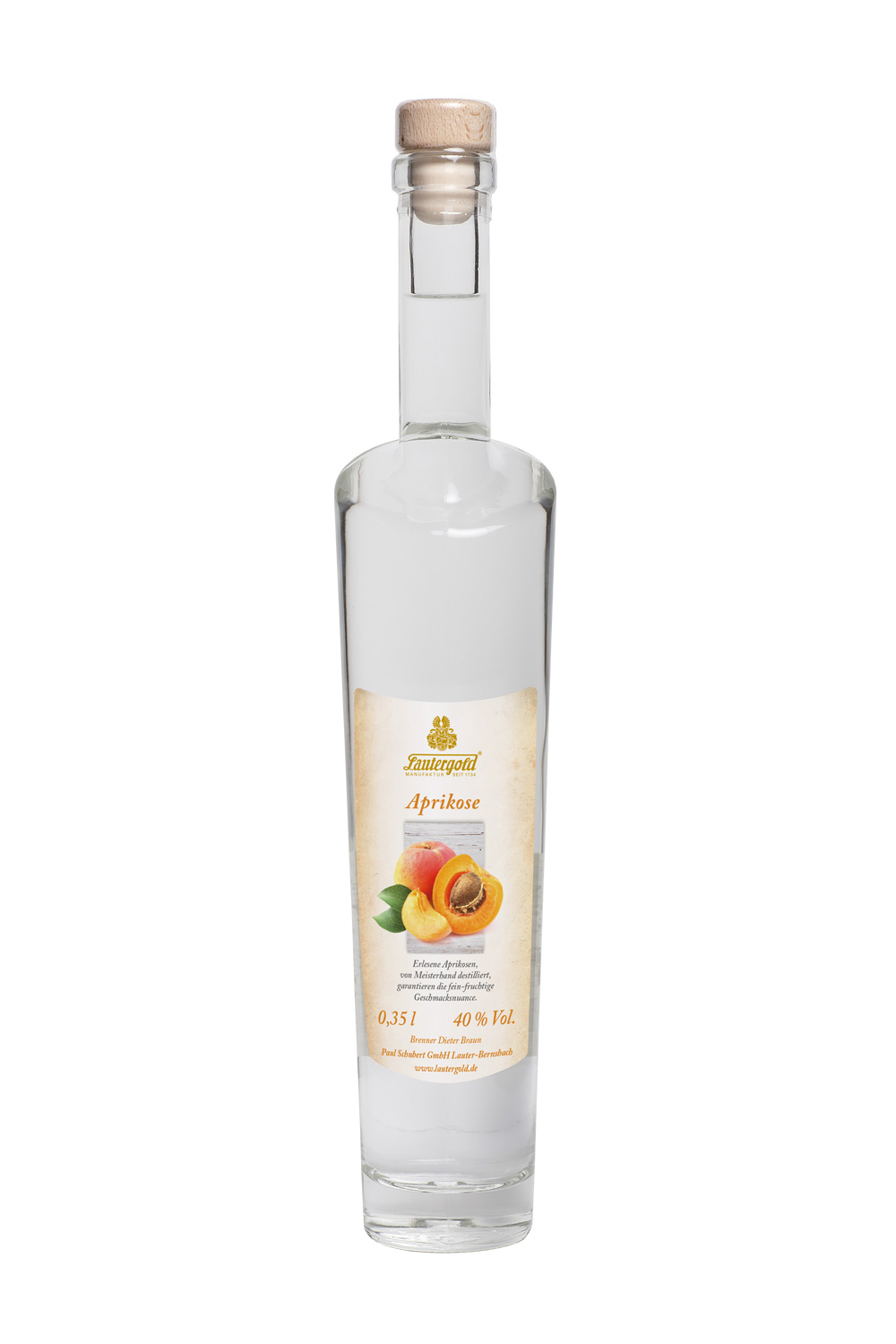 Aprikosenspirituose 40% vol. Aprikosenspirituose