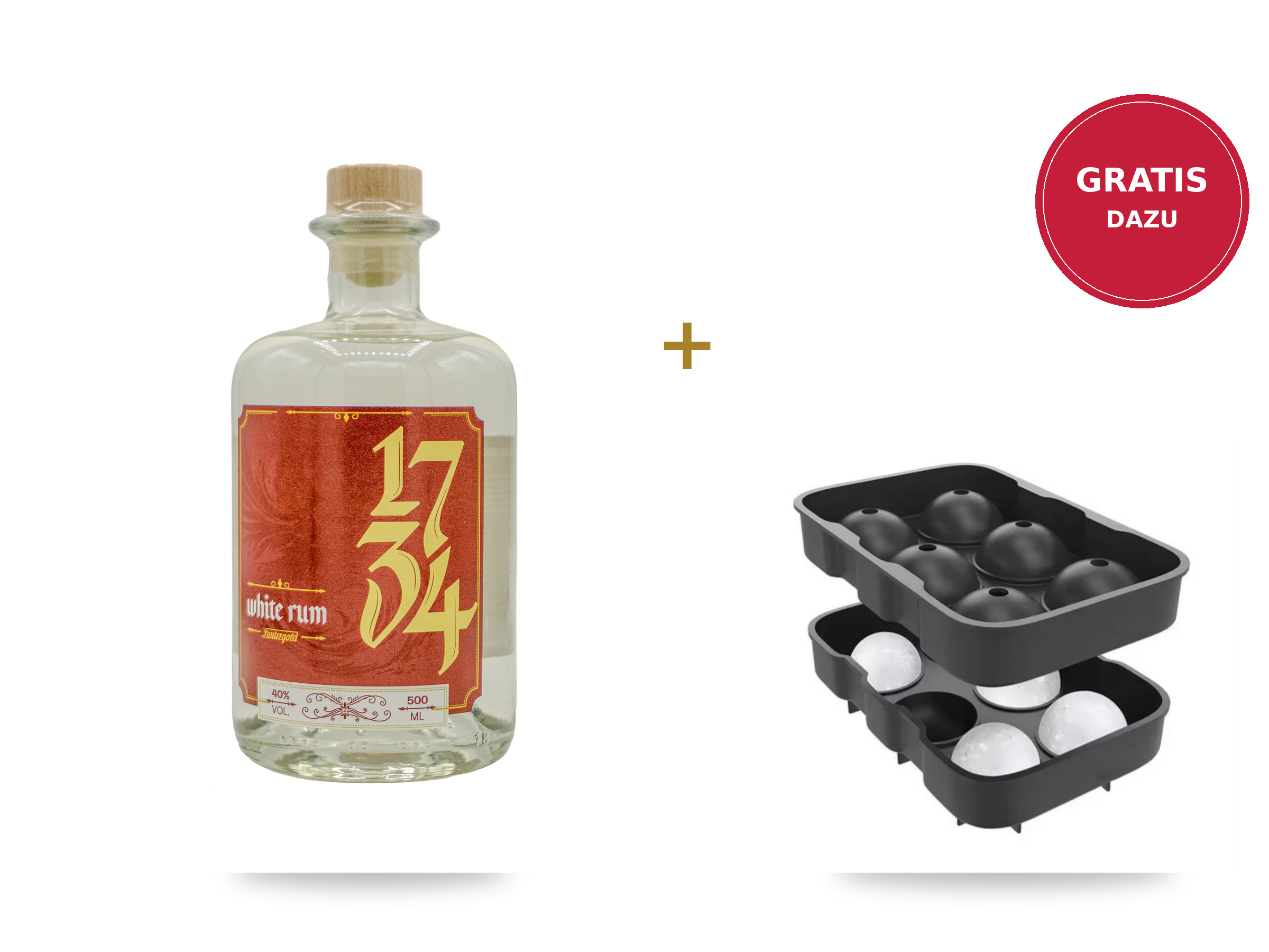 White Rum 1734 Eiswürfel Bundle